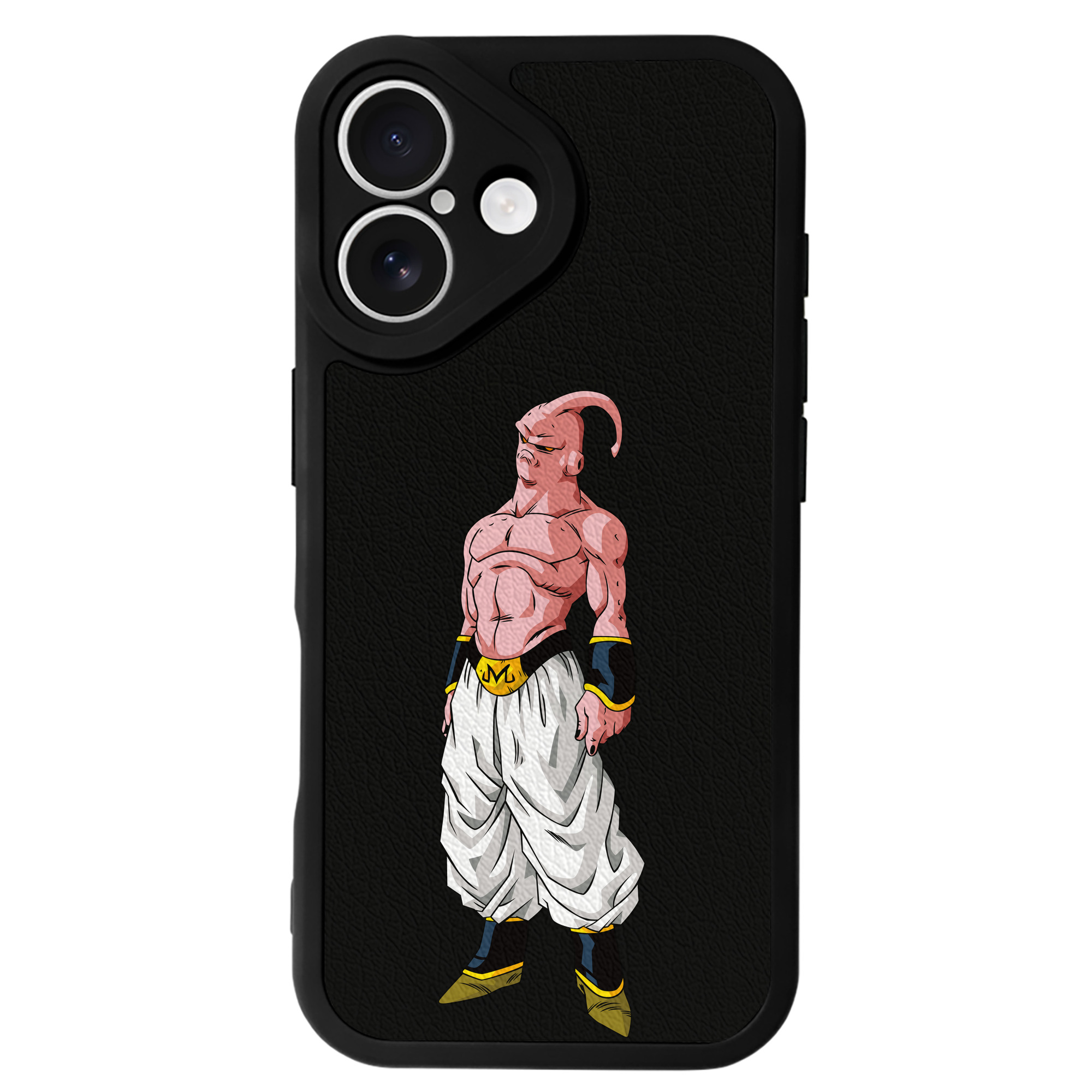 （画像用） ドラゴンボール 魔人ブウ DRAGON BALL Majin Buu 【iPhone 16シリーズ対応】シリコンスマホケース（レザー調） 材質：シリコン